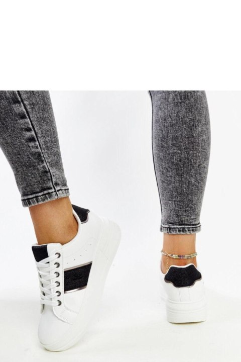 Biało-czarne sneakersy na grubszej podeszwie Finestra - Solea Solea Biało-czarne sneakersy na grubszej podeszwie Finestra - Solea Solea