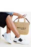 Biało-czarne sneakersy z cyrkoniami Giulia - Solea Solea Biało-czarne sneakersy z cyrkoniami Giulia - Solea Solea
