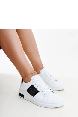 Biało-czarne sneakersy z cyrkoniami Giulia - Solea Solea