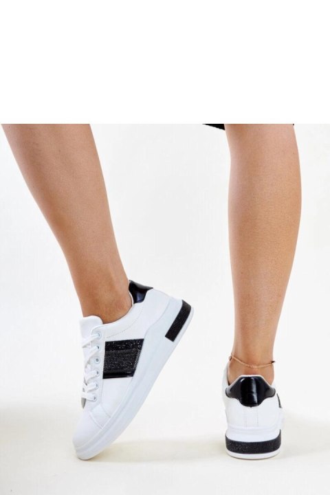 Biało-czarne sneakersy z cyrkoniami Giulia - Solea Solea Biało-czarne sneakersy z cyrkoniami Giulia - Solea Solea