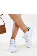 Biało-zielone sneakersy na rzepy Samala - Solea Solea Biało-zielone sneakersy na rzepy Samala - Solea Solea