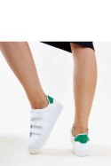 Biało-zielone sneakersy na rzepy Samala - Solea Solea Biało-zielone sneakersy na rzepy Samala - Solea Solea