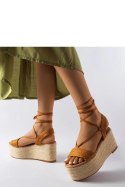 Brązowe espadryle na platformie Silvetta - Solea Solea Brązowe espadryle na platformie Silvetta - Solea Solea