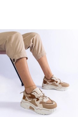 Brązowe sneakersy zdobione cyrkoniowym sznurkiem Valdeza - Solea Solea