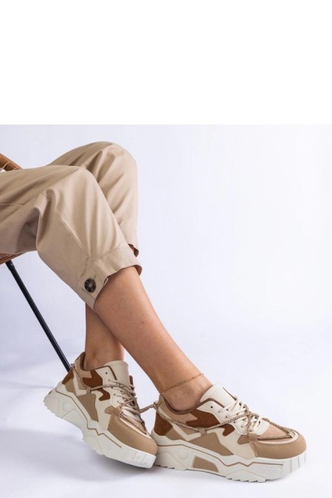 Brązowe sneakersy zdobione cyrkoniowym sznurkiem Valdeza - Solea Solea Brązowe sneakersy zdobione cyrkoniowym sznurkiem Valdeza - Solea Solea