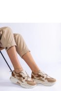 Brązowe sneakersy zdobione cyrkoniowym sznurkiem Valdeza - Solea Solea Brązowe sneakersy zdobione cyrkoniowym sznurkiem Valdeza - Solea Solea