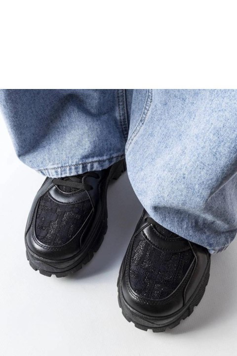 Czarne masywne sneakersy Brunswick - Solea Solea Czarne masywne sneakersy Brunswick - Solea Solea