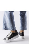 Czarne sneakersy na platformie Romola - Solea Solea Czarne sneakersy na platformie Romola - Solea Solea