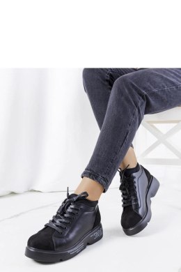 Czarne sneakersy na wysokiej podeszwie Ambly - Solea Solea