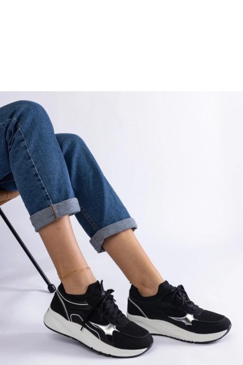 Czarne sneakersy sportowe damskie Elsira - Solea Solea Czarne sneakersy sportowe damskie Elsira - Solea Solea