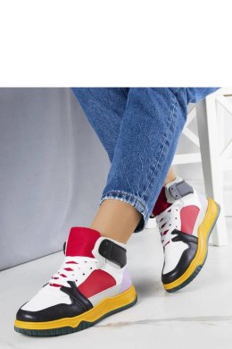 Czarno-czerwone sneakersy za kostkę Elizabeth - Solea Solea
