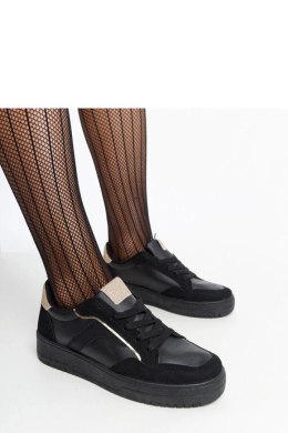 Czarny sneakersy na platformie Walda - Solea Solea