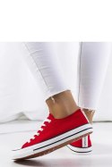Czerwone klasyczne trampki damskie Kolind - Solea Solea Czerwone klasyczne trampki damskie Kolind - Solea Solea