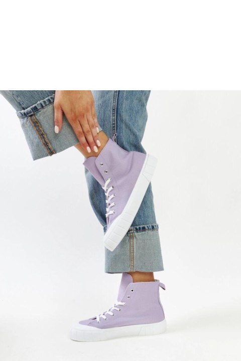 Fioletowe wysokie trampki Vinka - Solea Solea Fioletowe wysokie trampki Vinka - Solea Solea