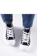 Granatowe wysokie trampki Pozzuolo - Solea Solea Granatowe wysokie trampki Pozzuolo - Solea Solea