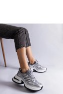 Srebrne damskie sneakersy sportowe Garza - Solea Solea Srebrne damskie sneakersy sportowe Garza - Solea Solea