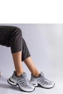 Srebrne damskie sneakersy sportowe Garza - Solea Solea Srebrne damskie sneakersy sportowe Garza - Solea Solea