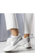 Szary sneakersy zdobione monogramem Lora - Solea Solea Szary sneakersy zdobione monogramem Lora - Solea Solea