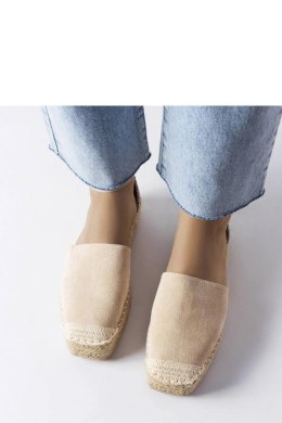 Beżowe espadryle z brokatową wstawką Myasia - Solea Solea