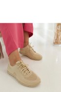 Beżowe materiałowe sneakersy Erminio - Solea Solea Beżowe materiałowe sneakersy Erminio - Solea Solea