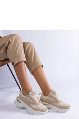 Beżowe sneakersy na grubszej podeszwie Guerrera - Solea Solea