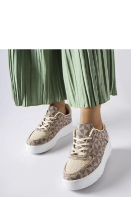 Beżowe sneakersy zdobione monogramem Sands - Solea Solea