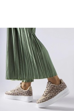 Beżowe sneakersy zdobione monogramem Sands - Solea Solea