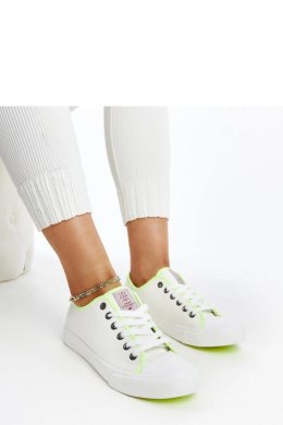 Białe damskie trampki z kolorem CROSS JEANS - Solea Solea