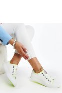 Białe damskie trampki z kolorem CROSS JEANS - Solea Solea Białe damskie trampki z kolorem CROSS JEANS - Solea Solea