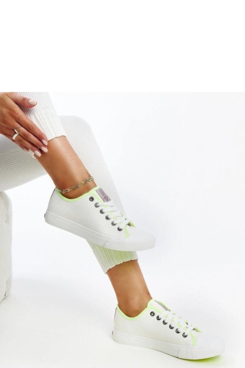 Białe damskie trampki z kolorem CROSS JEANS - Solea Solea Białe damskie trampki z kolorem CROSS JEANS - Solea Solea