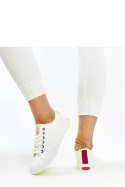 Białe damskie trampki z kolorem CROSS JEANS - Solea Solea Białe damskie trampki z kolorem CROSS JEANS - Solea Solea