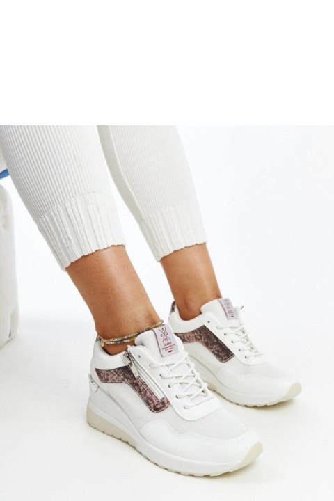 Białe sneakersy damskie na koturnie CROSS JEANS - Solea Solea Białe sneakersy damskie na koturnie CROSS JEANS - Solea Solea
