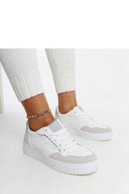 Białe-szare sneakersy na platformie Walda - Solea Solea