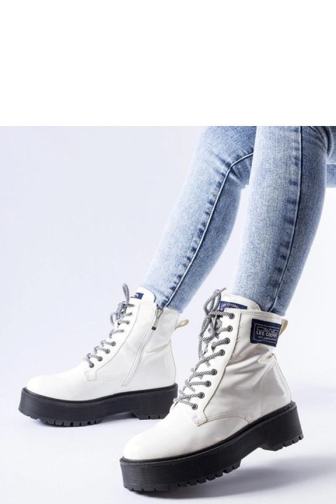 Białe workery Lee Cooper LCJ-21-47-0666LB - Solea Solea Białe workery Lee Cooper LCJ-21-47-0666LB - Solea Solea