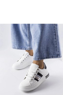 Biało-czarne sneakersy na platformie Sacaton - Solea Solea