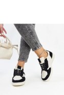 Biało-czarne sneakersy z brokatem Juwan - Solea Solea Biało-czarne sneakersy z brokatem Juwan - Solea Solea