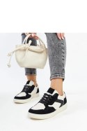 Biało-czarne sneakersy z brokatem Juwan - Solea Solea Biało-czarne sneakersy z brokatem Juwan - Solea Solea