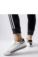 Biało-czarne sneakersy z cyrkoniami Dina - Solea Solea Biało-czarne sneakersy z cyrkoniami Dina - Solea Solea