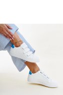 Biało-niebieskie sneakersy na rzepy Samala - Solea Solea Biało-niebieskie sneakersy na rzepy Samala - Solea Solea