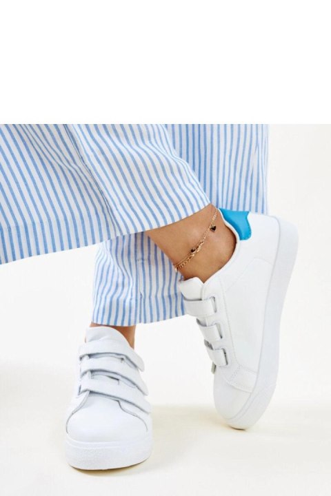 Biało-niebieskie sneakersy na rzepy Samala - Solea Solea Biało-niebieskie sneakersy na rzepy Samala - Solea Solea