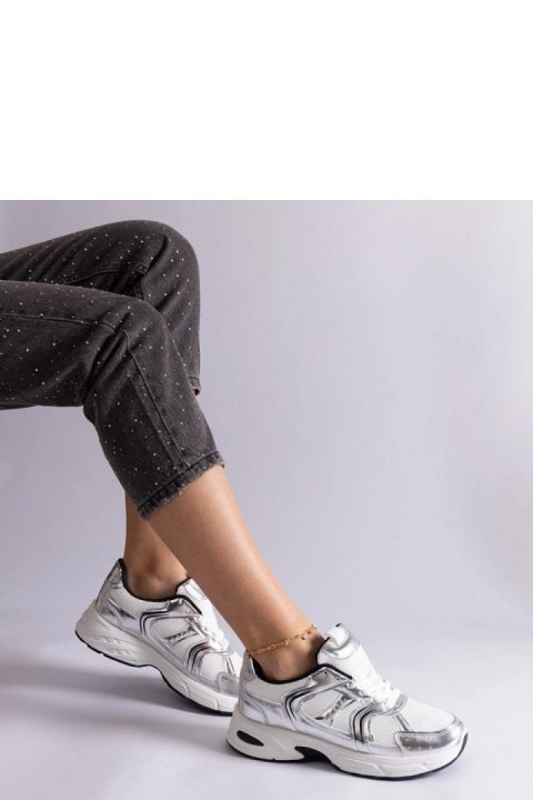 Biało-srebrne sneakersy sportowe Ena - Solea Solea Biało-srebrne sneakersy sportowe Ena - Solea Solea