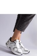 Biało-srebrne sneakersy sportowe Ena - Solea Solea Biało-srebrne sneakersy sportowe Ena - Solea Solea