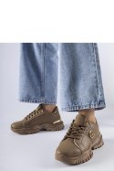 Brązowe sneakersy na masywnej podeszwie Arpaia - Solea Solea Brązowe sneakersy na masywnej podeszwie Arpaia - Solea Solea