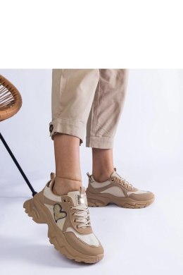 Brązowe sneakersy na platformie z serduszkiem Martineza - Solea Solea