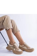 Brązowe sneakersy na platformie z serduszkiem Martineza - Solea Solea Brązowe sneakersy na platformie z serduszkiem Martineza - Solea Solea