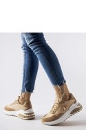 Brązowo-białe sneakersy z ozdobna nitką Acciano - Solea Solea Brązowo-białe sneakersy z ozdobna nitką Acciano - Solea Solea