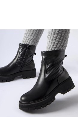 Czarne botki z ozdobną cholewką Garrett - Solea Solea