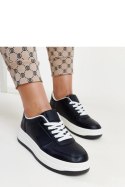Czarne sneakersy na platformie Cvita - Solea Solea Czarne sneakersy na platformie Cvita - Solea Solea