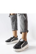 Czarne sneakersy na platformie Giuseppe - Solea Solea Czarne sneakersy na platformie Giuseppe - Solea Solea