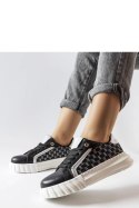 Czarne sneakersy na platformie Giuseppe - Solea Solea Czarne sneakersy na platformie Giuseppe - Solea Solea